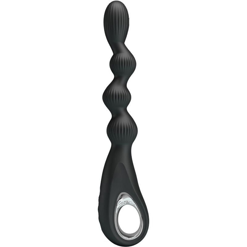 PRETTY LOVE - WIBRATOR ANALNY FEDERER 12 WIBRACJI CZARNY