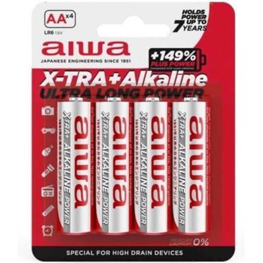 AIWA - X-TRA ALKALINE AA BATERIA ALKALICZNA BLISTER LR6*4