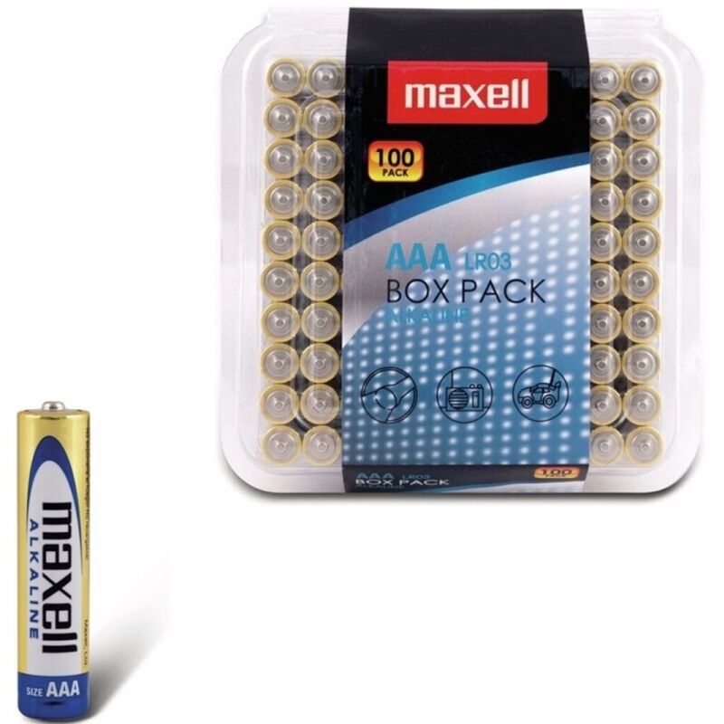 MAXELL - BATERIE ALKALICZNE AAA LR03 OPAKOWANIE*100 BATERII