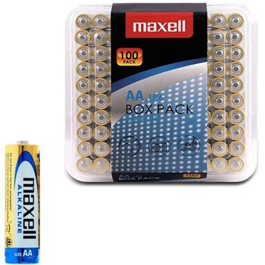 MAXELL - BATERIE ALKALICZNE AA LR6 OPAKOWANIE *100 BATERII