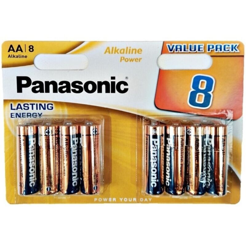 PANASONIC - BATERIA ALKALICZNA BRĄZOWA AA LR6 BLISTER*8