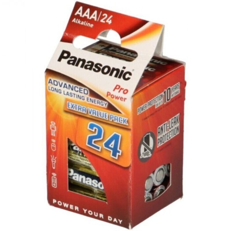 PANASONIC - BATERIE ALKALICZNE PRO POWER AAA LR03 ZESTAW*24