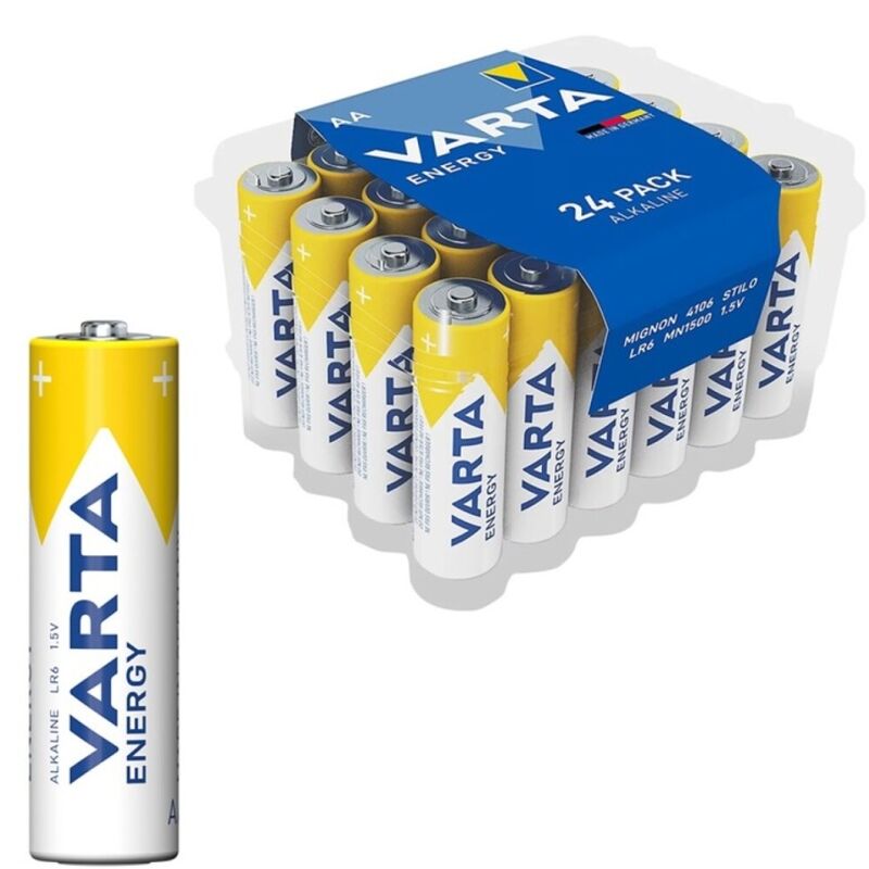 VARTA - BATERIE ALKALICZNE ENERGY AA LR6 OPAKOWANIE*24 BATERIE