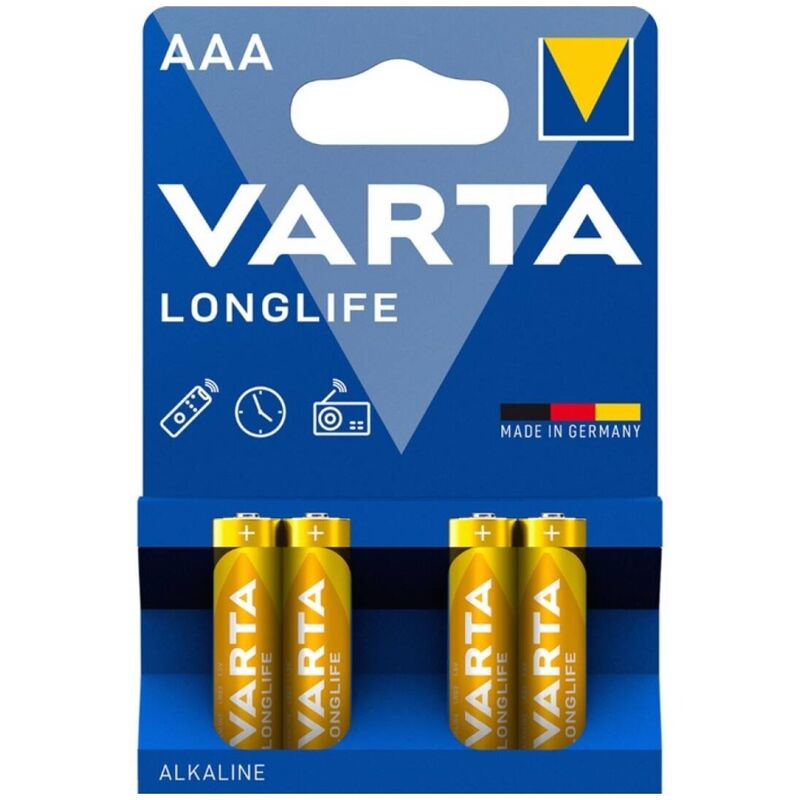 VARTA - BATERIE ALKALICZNE LONGLIFE AAA LR03 BLISTER*4