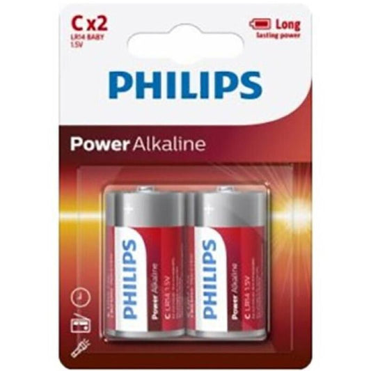 PHILIPS - BATERIE ALKALICZNE C LR14 BLISTER*2
