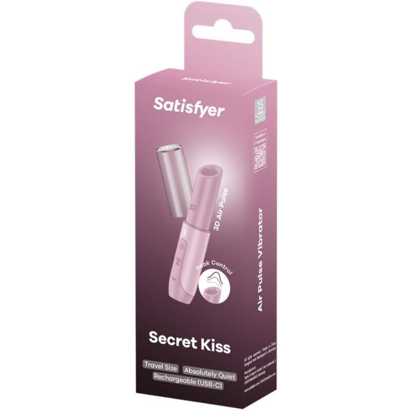 SATISFYER - SECRET KISS WAVE STYMULATOR ŁECHTACZKI RÓŻOWY