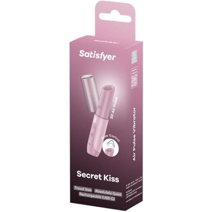 SATISFYER - SECRET KISS WAVE STYMULATOR ŁECHTACZKI RÓŻOWY