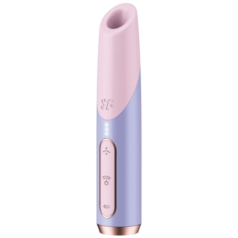 SATISFYER - STYMULATOR ŁECHTACZKI BOLD KISS WAVE RÓŻOWY / FIOLETOWY