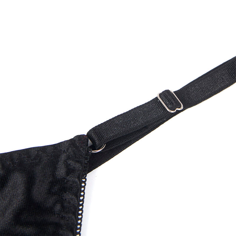 SUBBLIME - 955199 KOMPLET BIUSTONOSZA Z REGULOWANĄ CZARNĄ KOKARDKĄ S/M