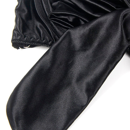 SUBBLIME - 955199 KOMPLET BIUSTONOSZA Z REGULOWANĄ CZARNĄ KOKARDKĄ S/M