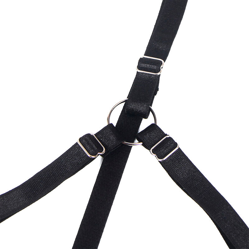 SUBBLIME - 955205 KOMPLET BIUSTONOSZA Z REGULOWANĄ CZARNĄ KOKARDKĄ L/XL