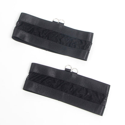 SUBBLIME - 955243 CZARNY BIUSTONOSZ BONDAGE Z KOMPLETNYMI POŃCZOSZKAMI L/XL