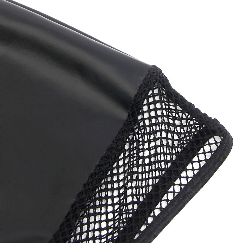 SUBBLIME - 955489 SUKIENKA Z WIĄZANIEM HALTER I PRZEŹROCZYSTOŚCIAMI CZARNA L/XL