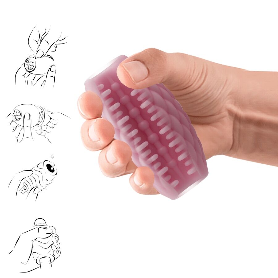 PRETTY LOVE - ATHENA EROS SILIKONOWY MĘSKI MASTURBATOR RÓŻOWY