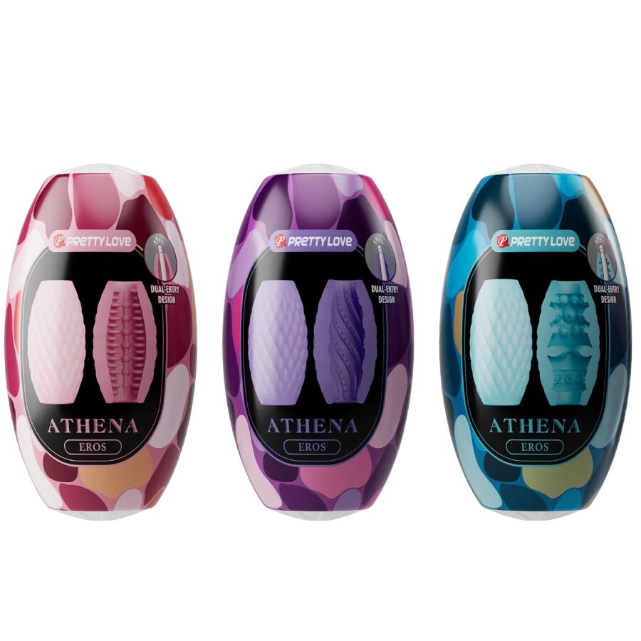 PRETTY LOVE - ATHENA EROS PAKIET 15 RÓŻNYCH MĘSKICH MASTURBATORÓW