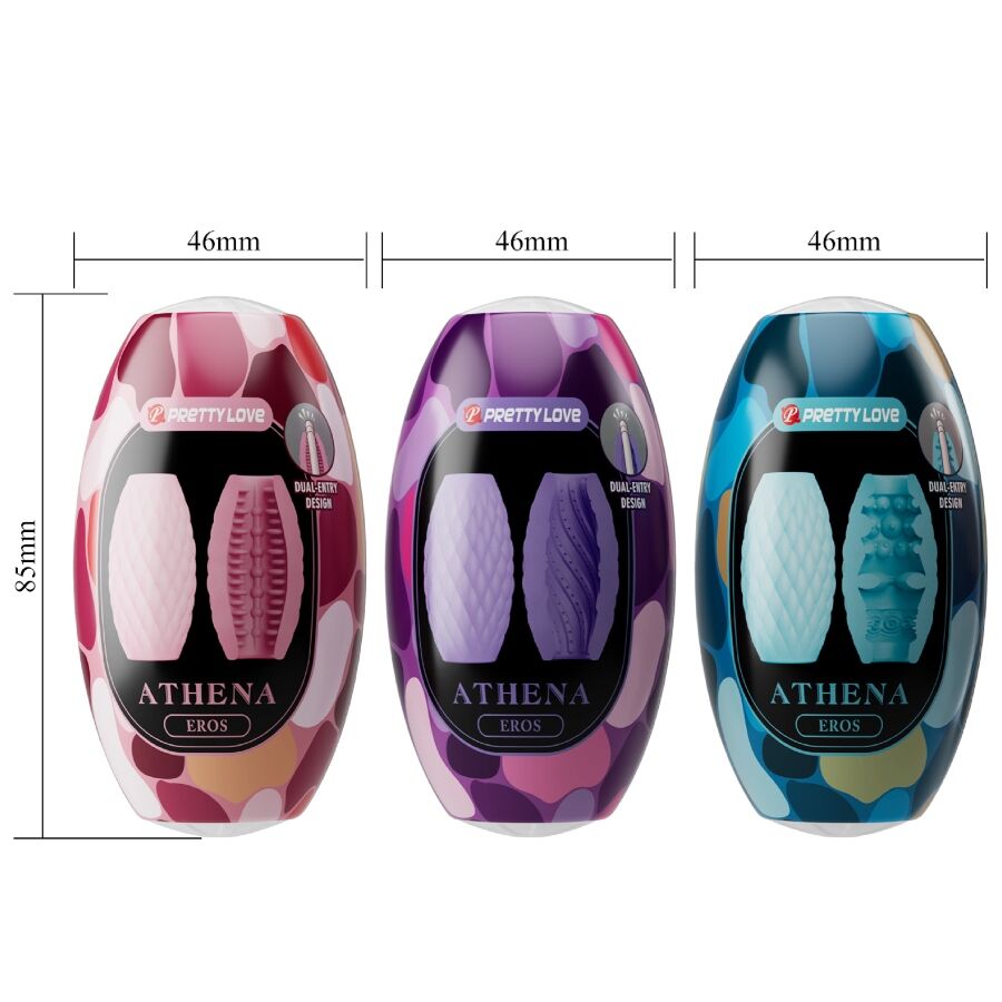 PRETTY LOVE - ATHENA EROS PAKIET 15 RÓŻNYCH MĘSKICH MASTURBATORÓW
