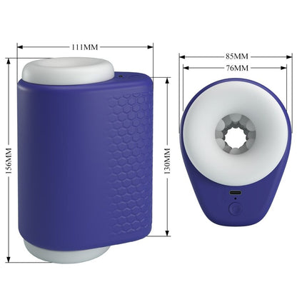 PRETTY LOVE - DJ LADY MĘSKI MASTURBATOR Z WIBRACJĄ 5 USTAWIEŃ FIOLETOWY