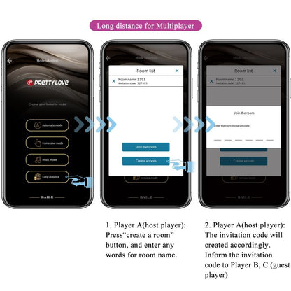 PRETTY LOVE - LEVIATHAN WIBRATOR STEROWANY APLIKACJĄ FIOLETOWY