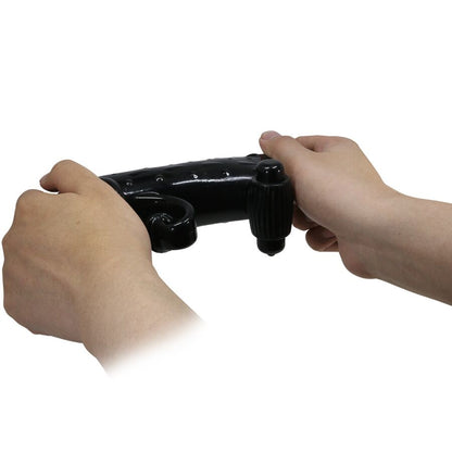 ROMANCE - WIBRACYJNY RĘKAW NA PENISA CZARNY