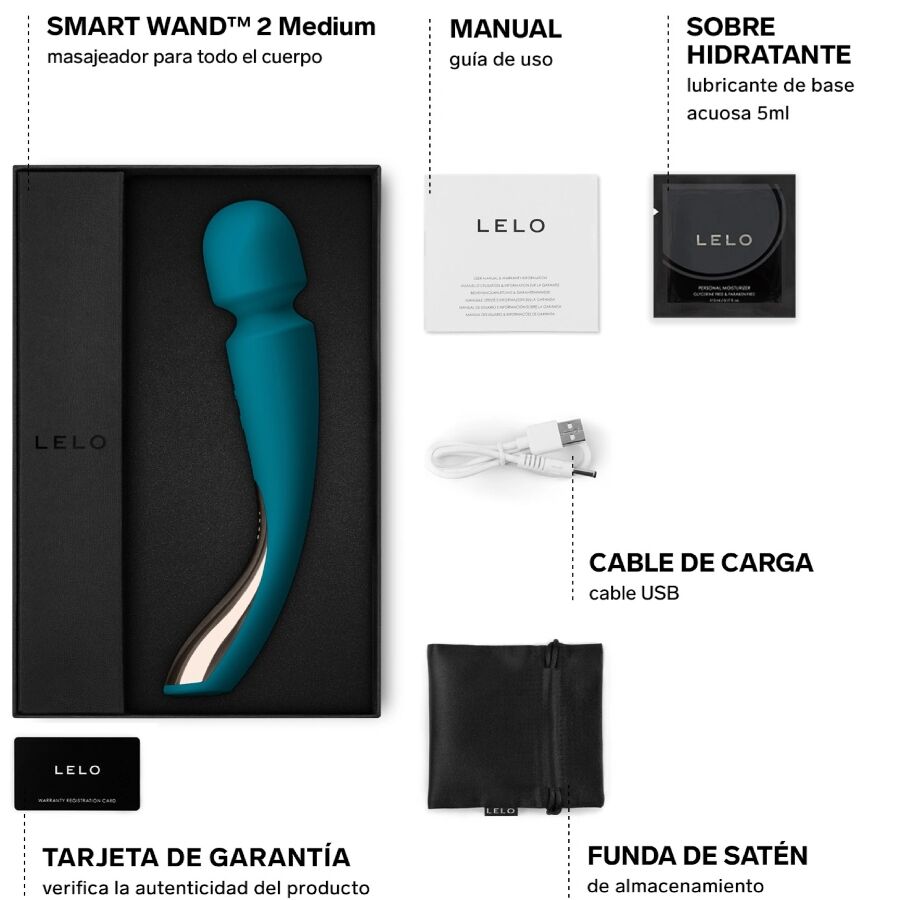 LELO - SMART MEDIUM WAND 2 OCEAN BLUE MASAŻER