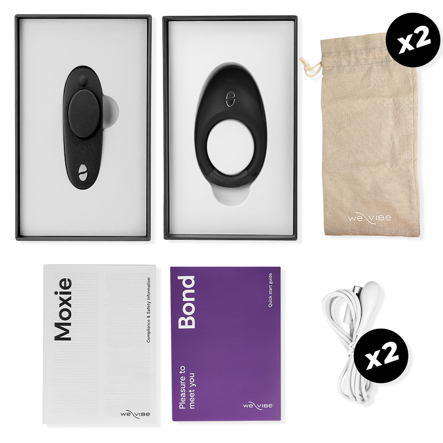 WE-VIBE - ZDRADZAJ NAS ZESTAW BOND + MOXIE