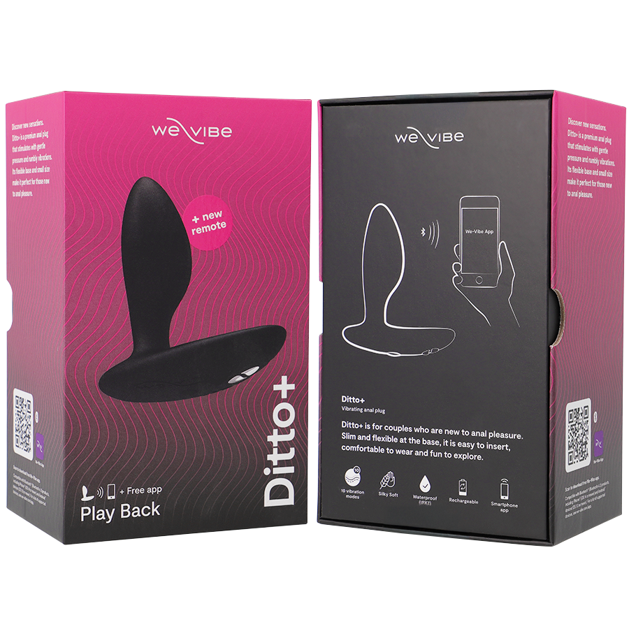 WE-VIBE - VECTOR+ CZARNY MASAŻER PROSTATY