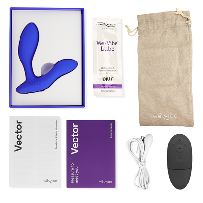 WE-VIBE - VECTOR+ NIEBIESKI MASAŻER PROSTATY