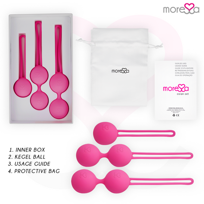 MORESSA - ZESTAW OSIAN PREMIUM SILICONE PINK (Osian One - 51 g | Osian Two - 101 g | Osian Three 85 g)