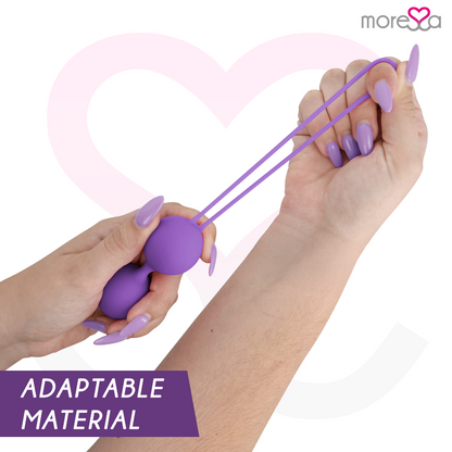 MORESSA - ZESTAW OSIAN PREMIUM LILAC SILICONE