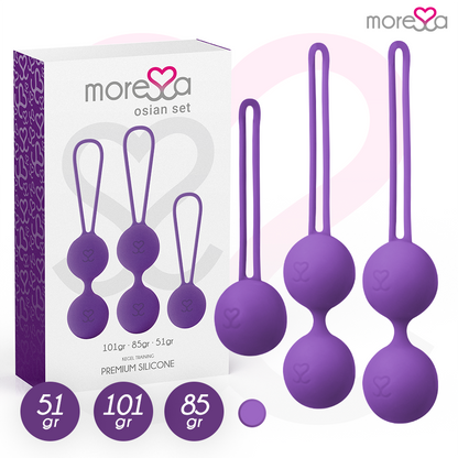 MORESSA - ZESTAW OSIAN PREMIUM LILAC SILICONE