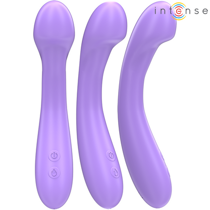 INTENSE - WIBRATOR BECKY 19 CM PODGRZEWANY 7 WIBRACJI FIOLETOWY