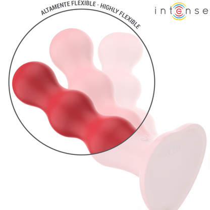 INTENSE - CODY WIBRATOR Z PRZYSSAWKĄ CZERWONY PILOT