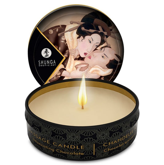 SHUNGA - MINI CARESS BY CANDELIGHT CZEKOLADOWA ŚWIECA DO MASAŻU 30 ML