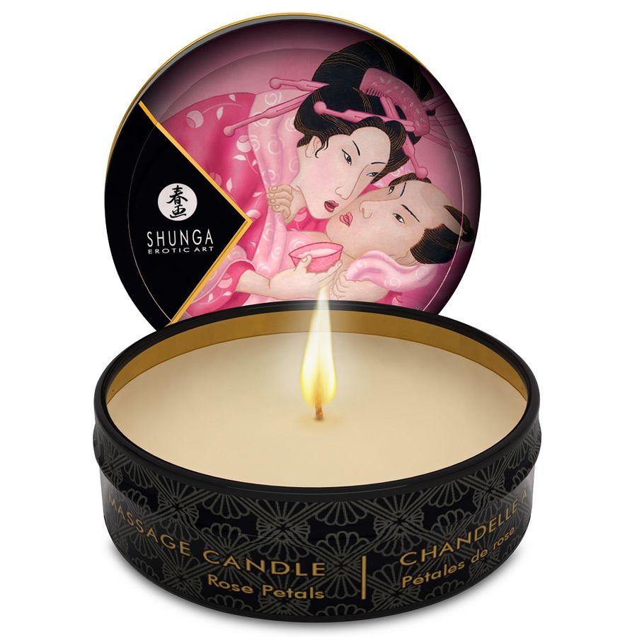 SHUNGA - MINI CARESS BY CANDELIGHT ROSES ŚWIECA DO MASAŻU 30 ML