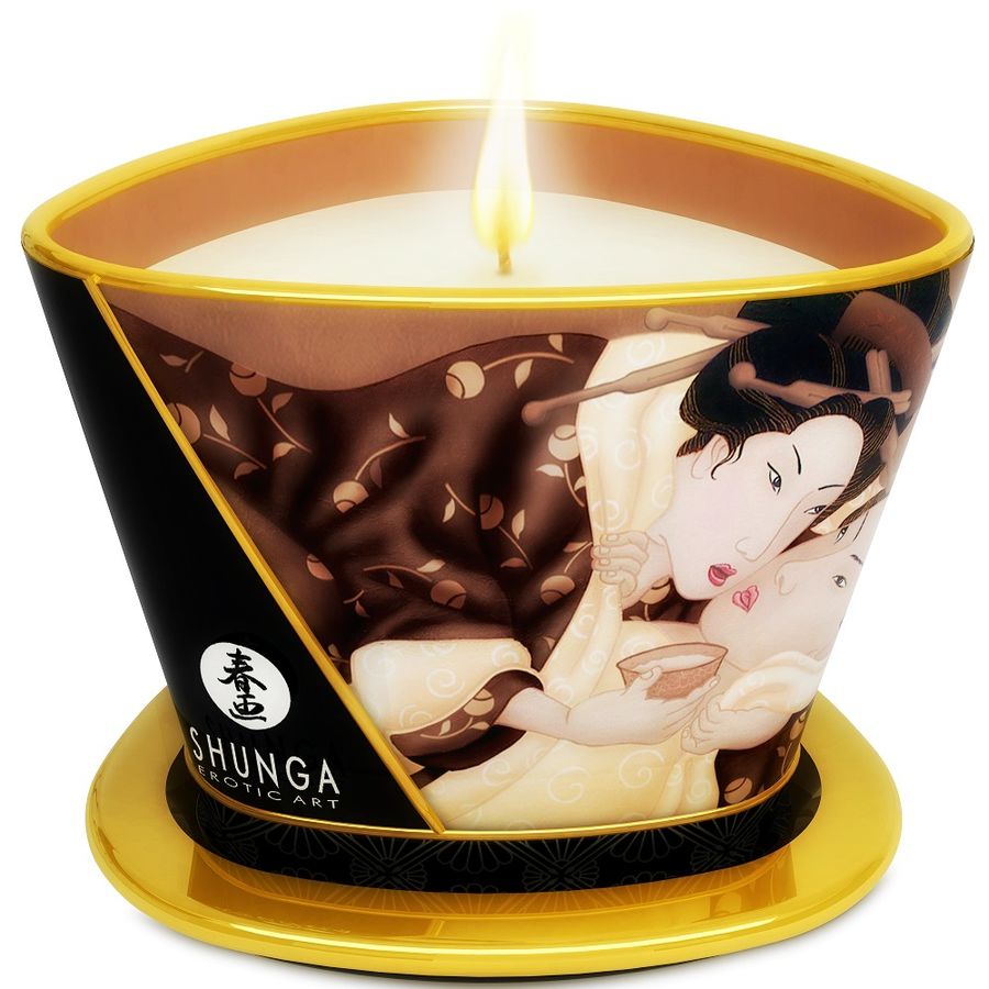 SHUNGA - MINI CARESS BY CANDELIGHT CZEKOLADOWA ŚWIECA DO MASAŻU 170 ML