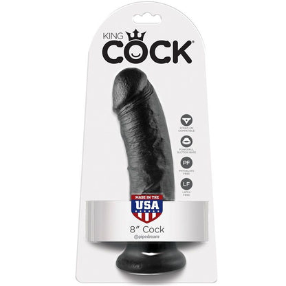 KING COCK - 8 DILDO CZARNY 20,3 CM