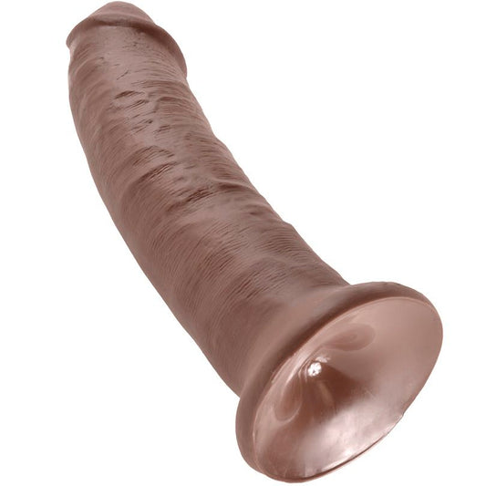 KING COCK - 9 DILDO BRĄZOWY 22,9 CM