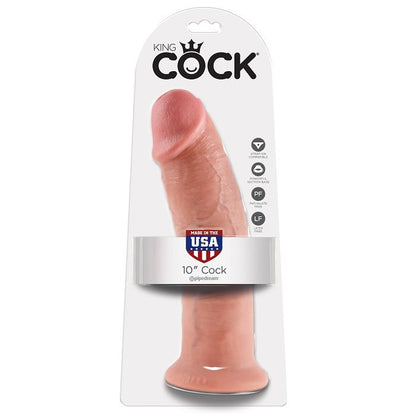KING COCK - 10 MIĘSNYCH DILDO 25,4 CM