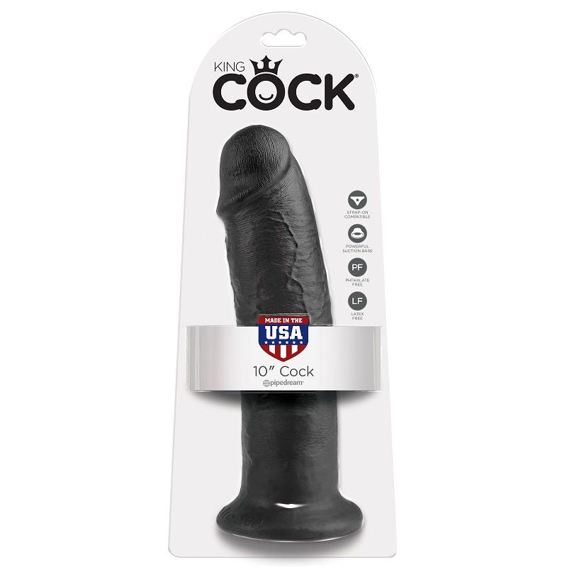 KING COCK - 10 DILDO CZARNY 25 CM