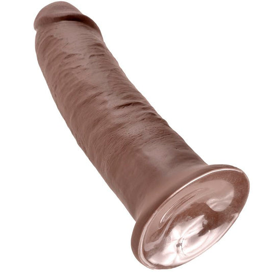 KING COCK - 10 DILDO BRĄZOWY 25,4 CM