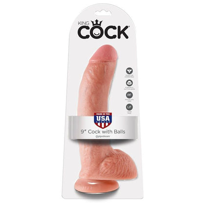 KING COCK - 9 DILDÓW Z JĄDRAMI 22,9 CM