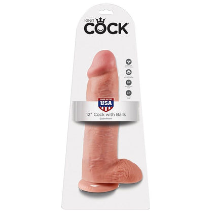 KING COCK - 12 DILDÓW Z JĄDRAMI 30,48 CM