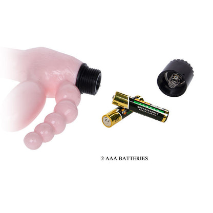 BAILE - UPRZĄŻ BEZ LIN TPR Z WIBRACJĄ I STYMULACJĄ ODBYTU 25,4 CM