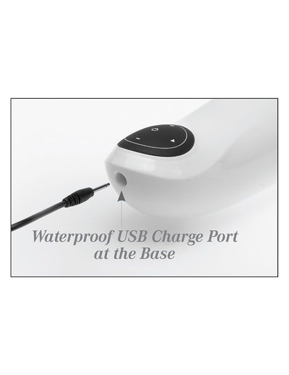 EXTREME TOYZ - PDX MEGA BATOR USB MĘSKI MASTURBATOR USTA CZERWONY