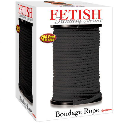 SERIA FETISH FANTASY - SERIA BONDAGE ROPE CZARNA 60,96 METRÓW