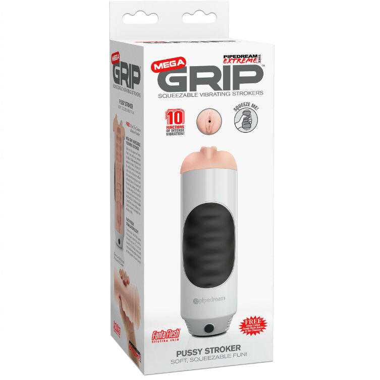 EXTREME TOYZ - WIBRATOR MASTURBATOR POCHWY Z MEGA GRIP