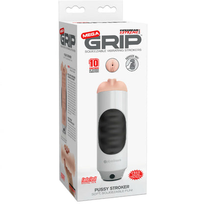 EXTREME TOYZ - WIBRATOR MASTURBATOR POCHWY Z MEGA GRIP