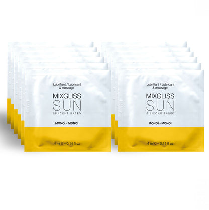 MIXGLISS - LUBRYKANT NA BAZIE SILIKONU AROMA MONOI 12 JEDNORAZOWA DAWKA 4 ML