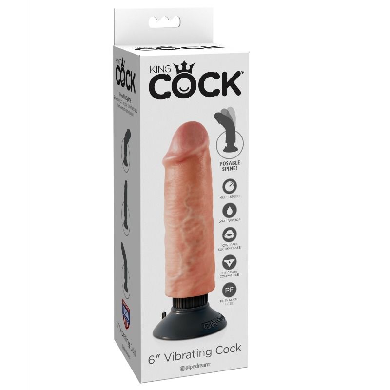 KING COCK - 15,24 CM WIBRACYJNY MIĘSO KUTASA