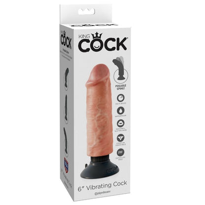 KING COCK - 15,24 CM WIBRACYJNY MIĘSO KUTASA